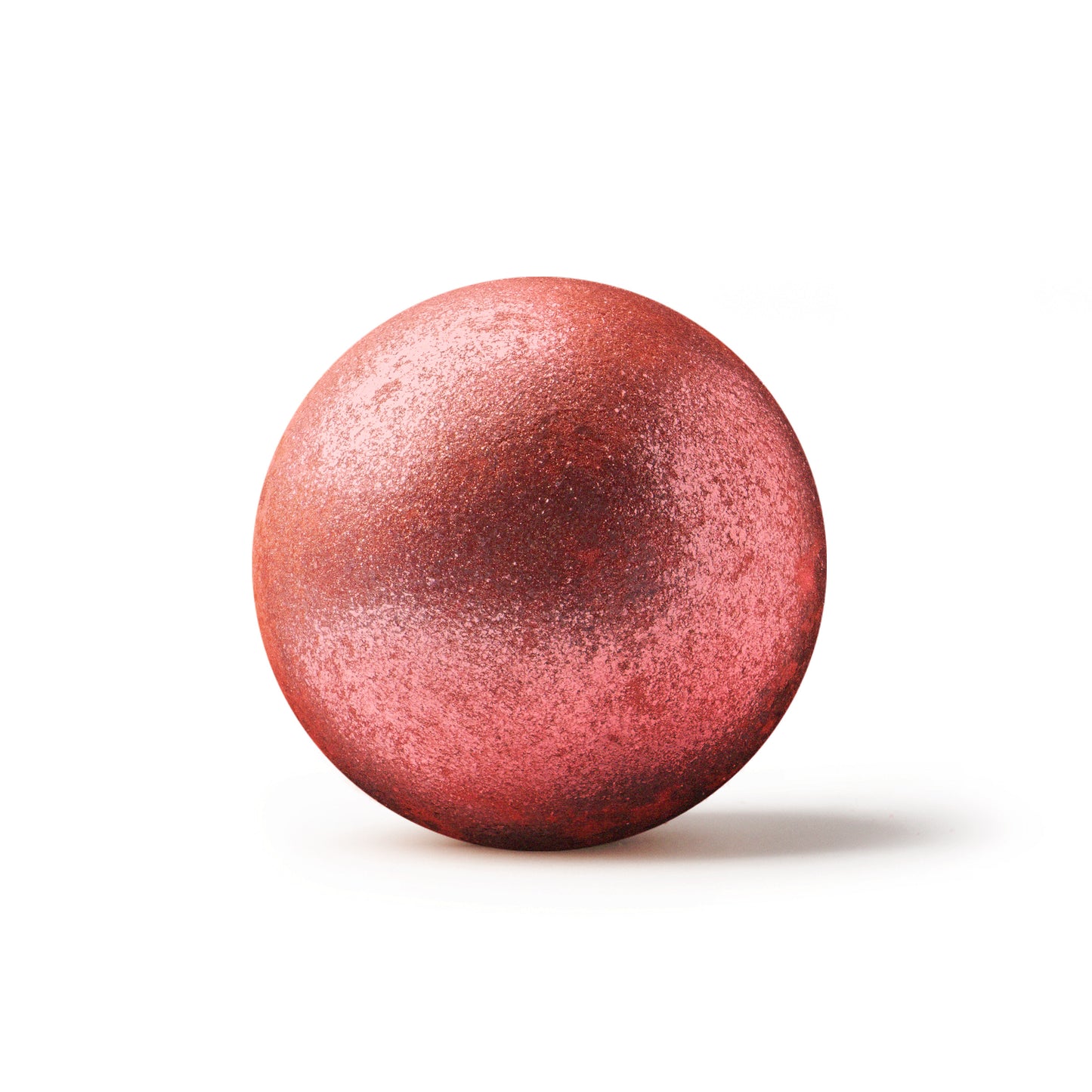 Sparkly pink bath bomb with shadow