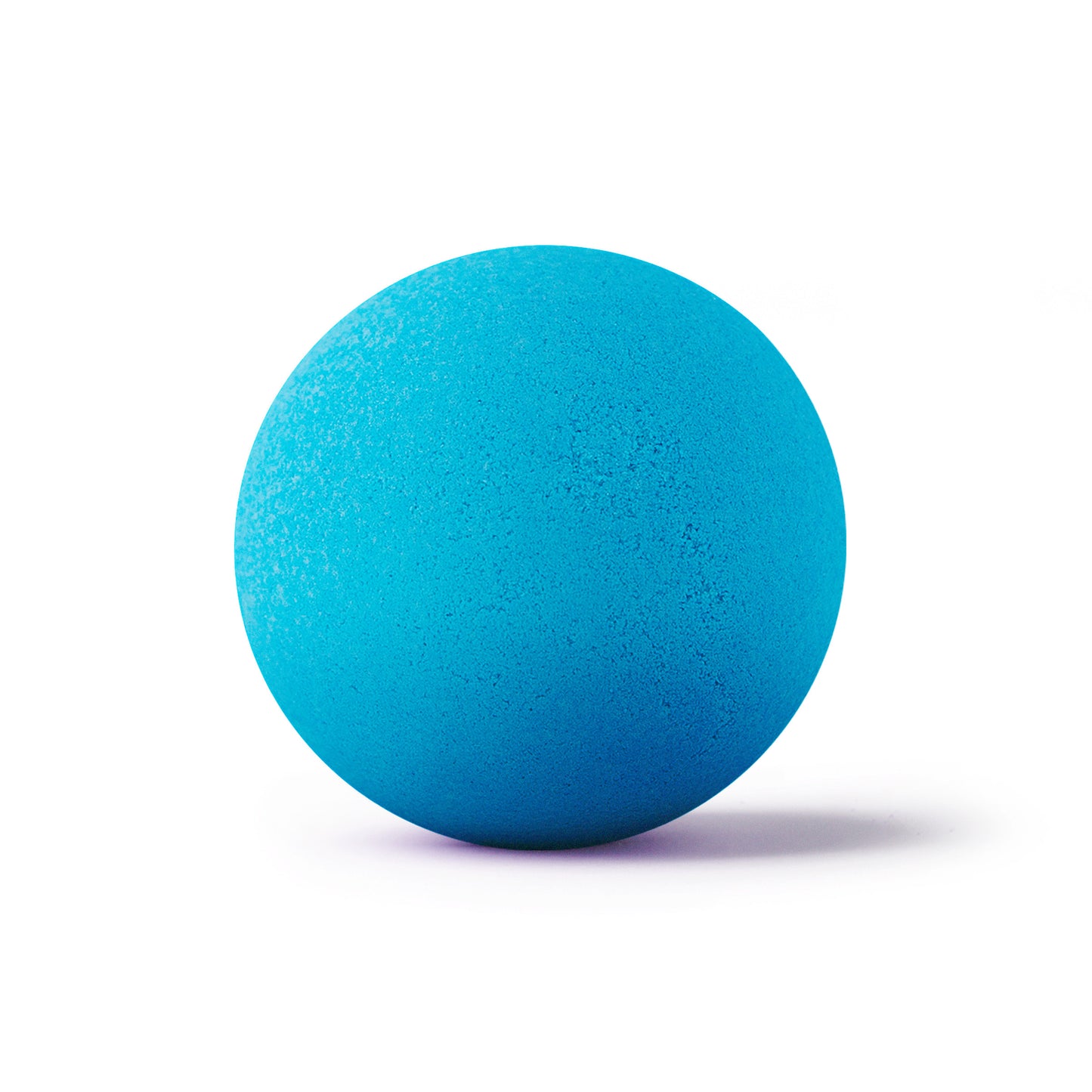 a blue bath bomb