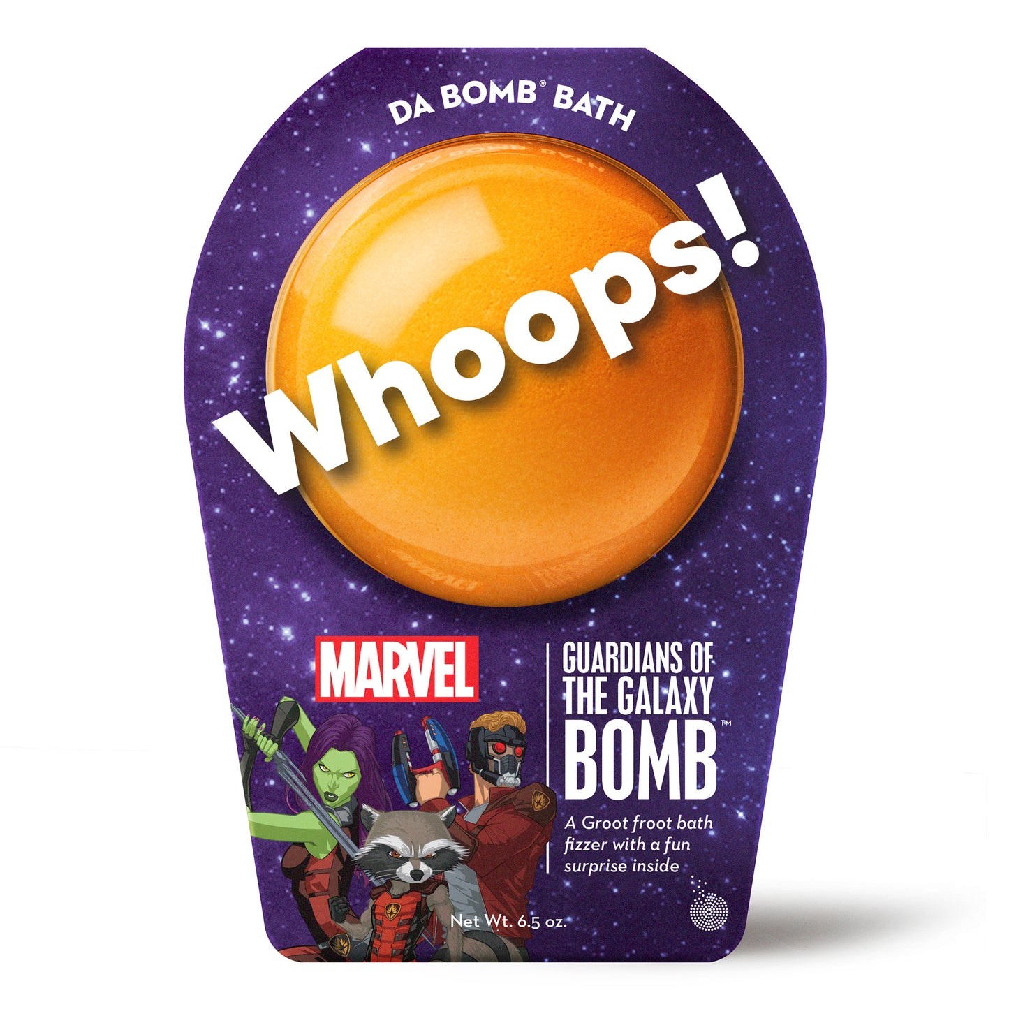 Whoops Guardians of the Galaxy orange bath bomb