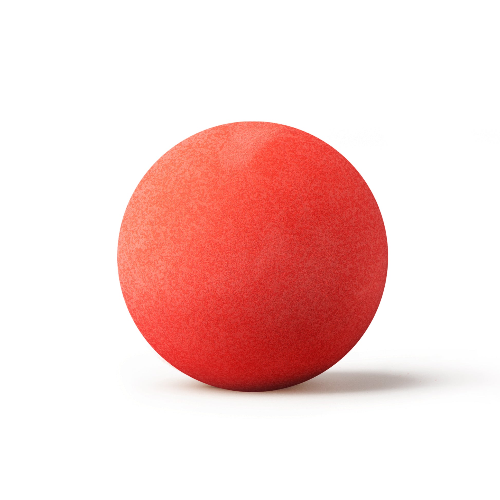 a red bath bomb with shadow