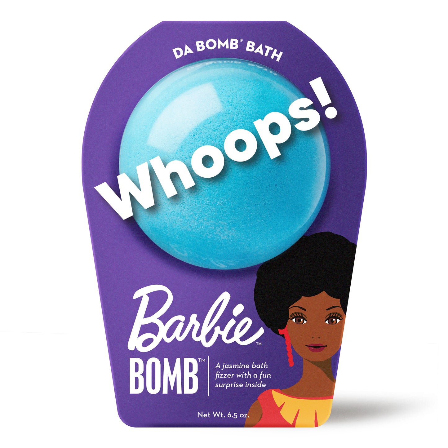 Whoops Barbie blue bath bomb