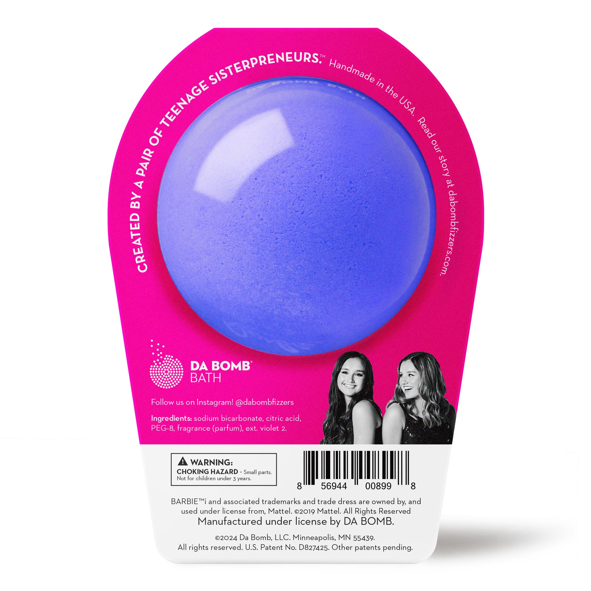 Purple bath barbie bath bomb
