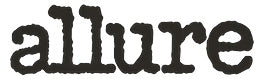 a black allure logo