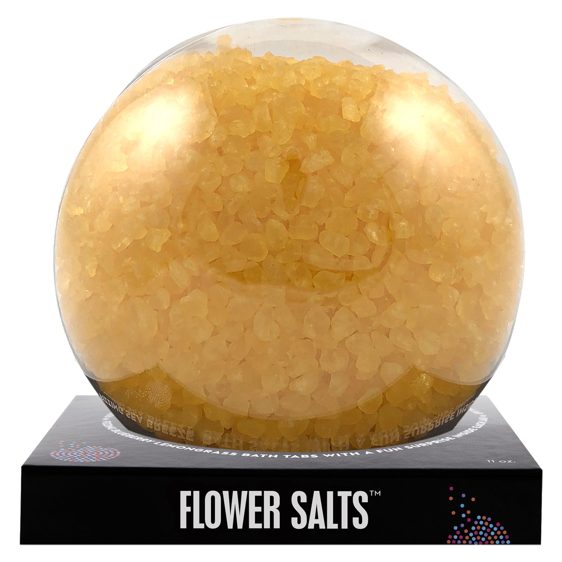 Yellow Flower Salts with a surprise inside, scented as primrose.