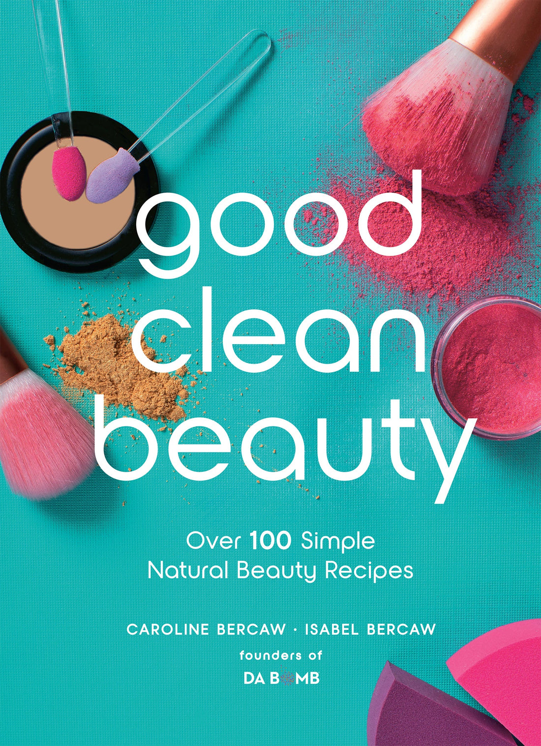 good clean fun book cover with makeup on teal background