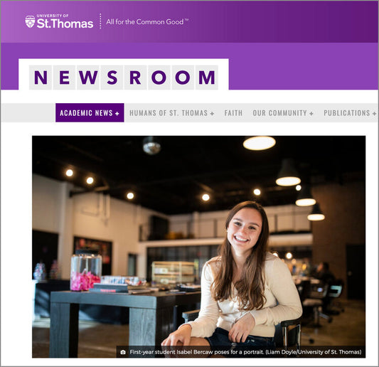 Thanks University of St. Thomas for the Feature!