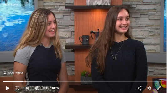 Image of Isabel and Corline on Kare 11.