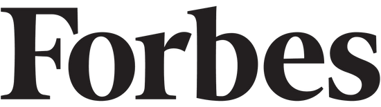 a black forbers logo