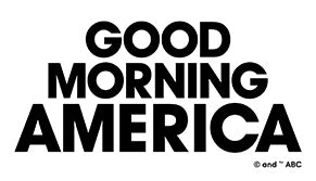 a black good morning america logo