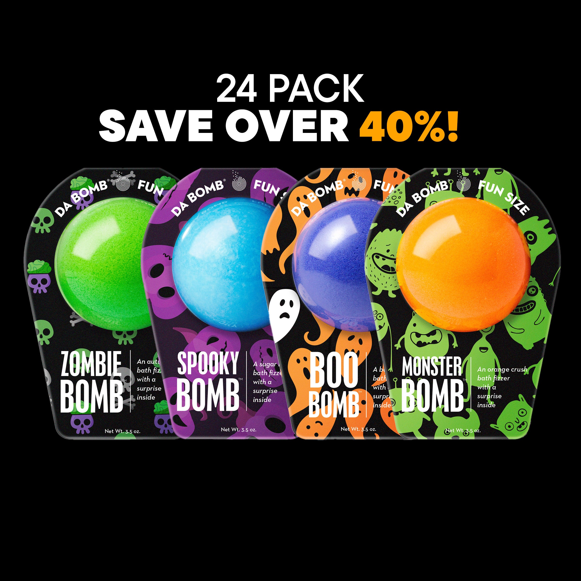 Halloween Treat Pack | 24 Pack | Da Bomb Fizzers