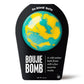 yellow and teal da bomb bath bomb