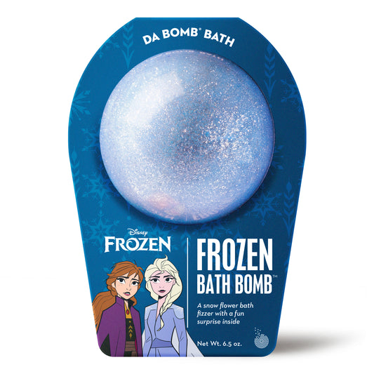 Blue shimmery Frozen bath bomb
