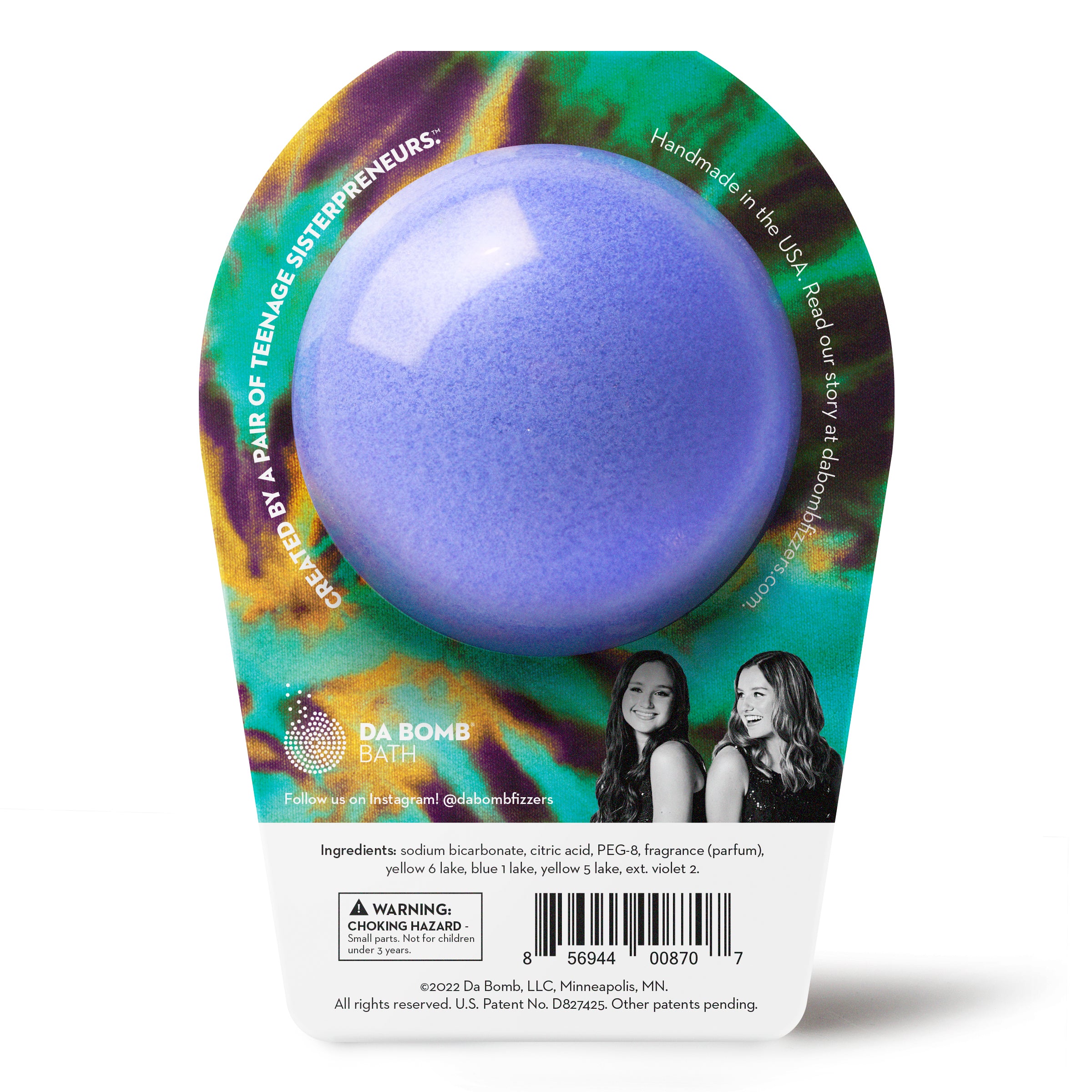 Tie Dye Purple Bomb™ | Bath Bomb | Da Bomb Fizzers