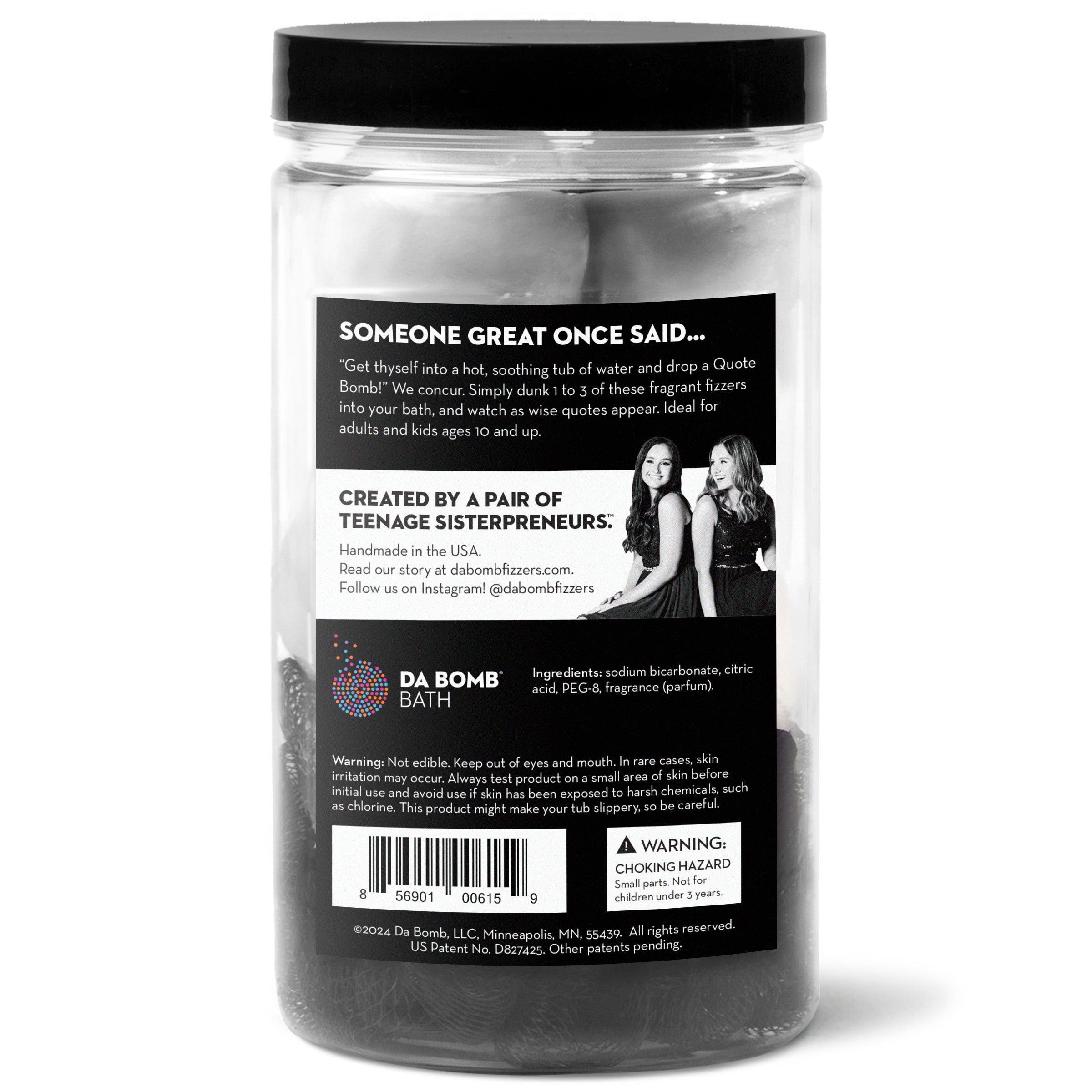 Quote Bombs™ | Bath Bomb Jar | Da Bomb Fizzers