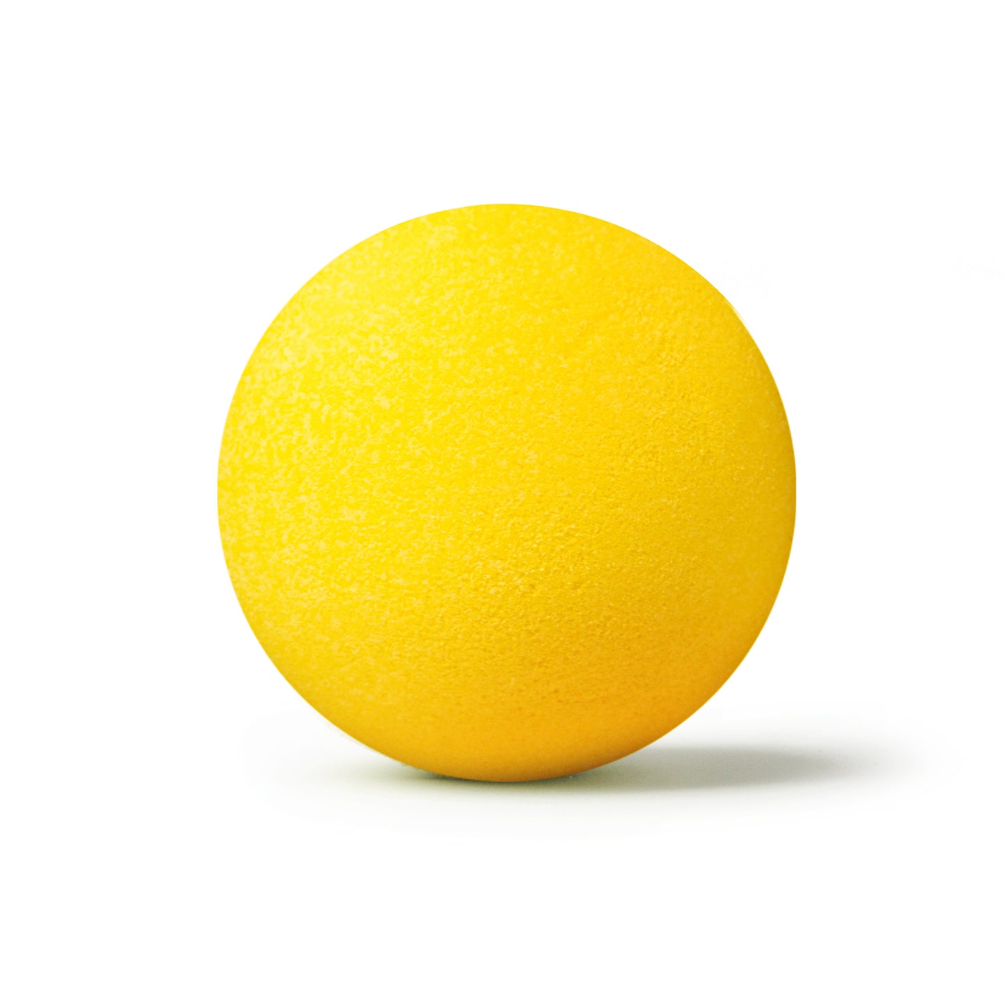 a yellow bath bomb with shadow