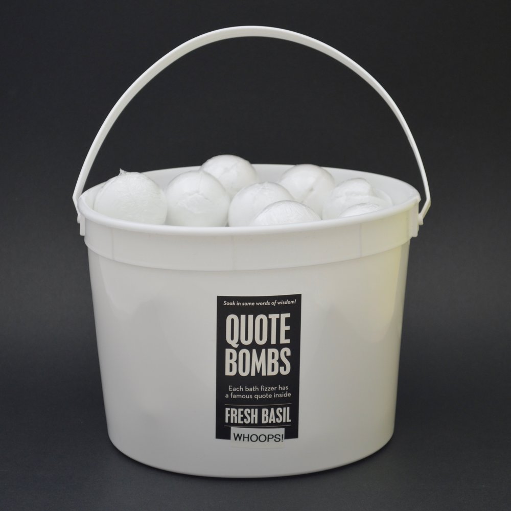 Quote bombs whoops pail!