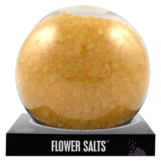 Yellow Flower Salts with a surprise inside, scented as primrose.