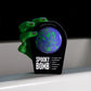 green monster hand holding a da bomb spooky bomb