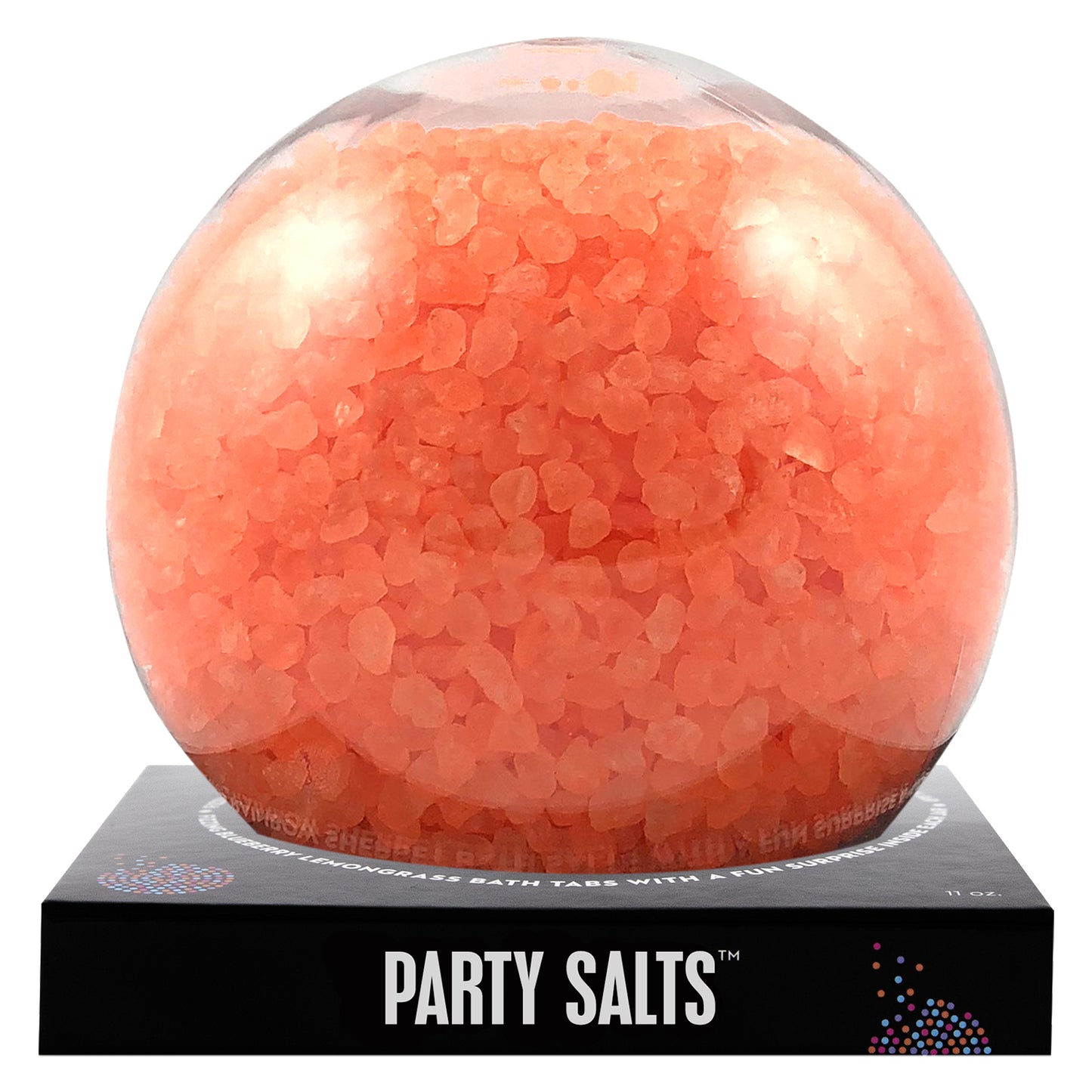 Orange Party Salts with a surprise inside, scented as pineapple.