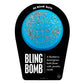 Blue with silver sprinkle Bling Bomb with a surprise inside, scented as blueberry lemongrass.